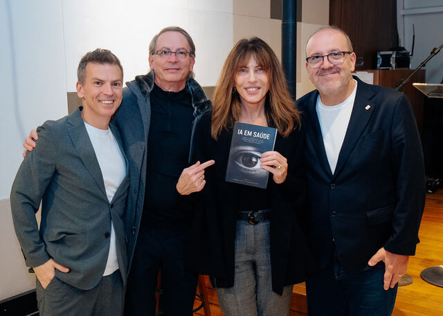 AI in Healthcare book signing night — moment