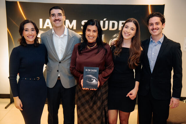 AI in Healthcare book signing night — group photo