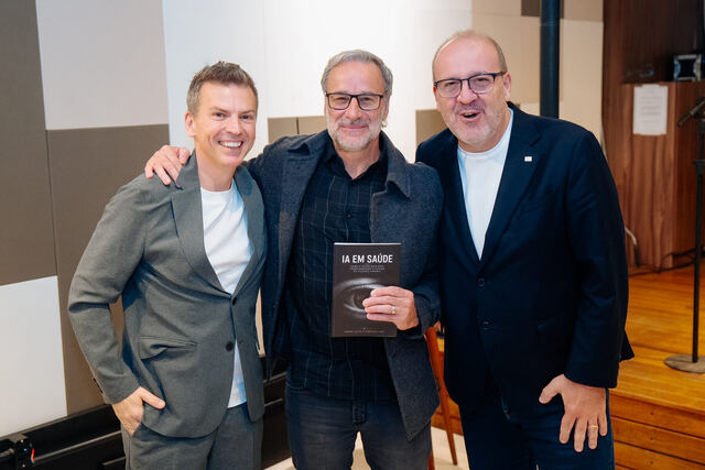 AI in Healthcare book signing night — group photo