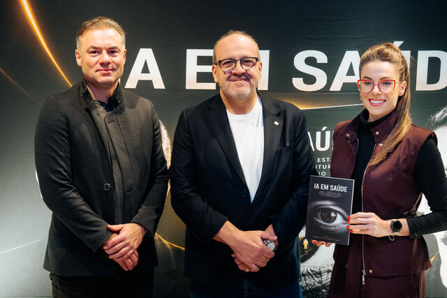 AI in Healthcare book signing night — group photo